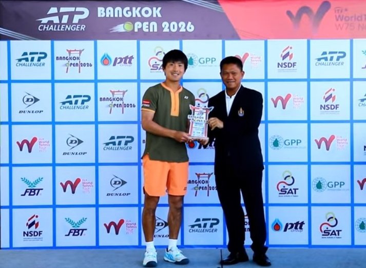Campeón del ATP Challenger 50 de Nonthaburi 2026: Rio Noguchi se corona en Tailandia