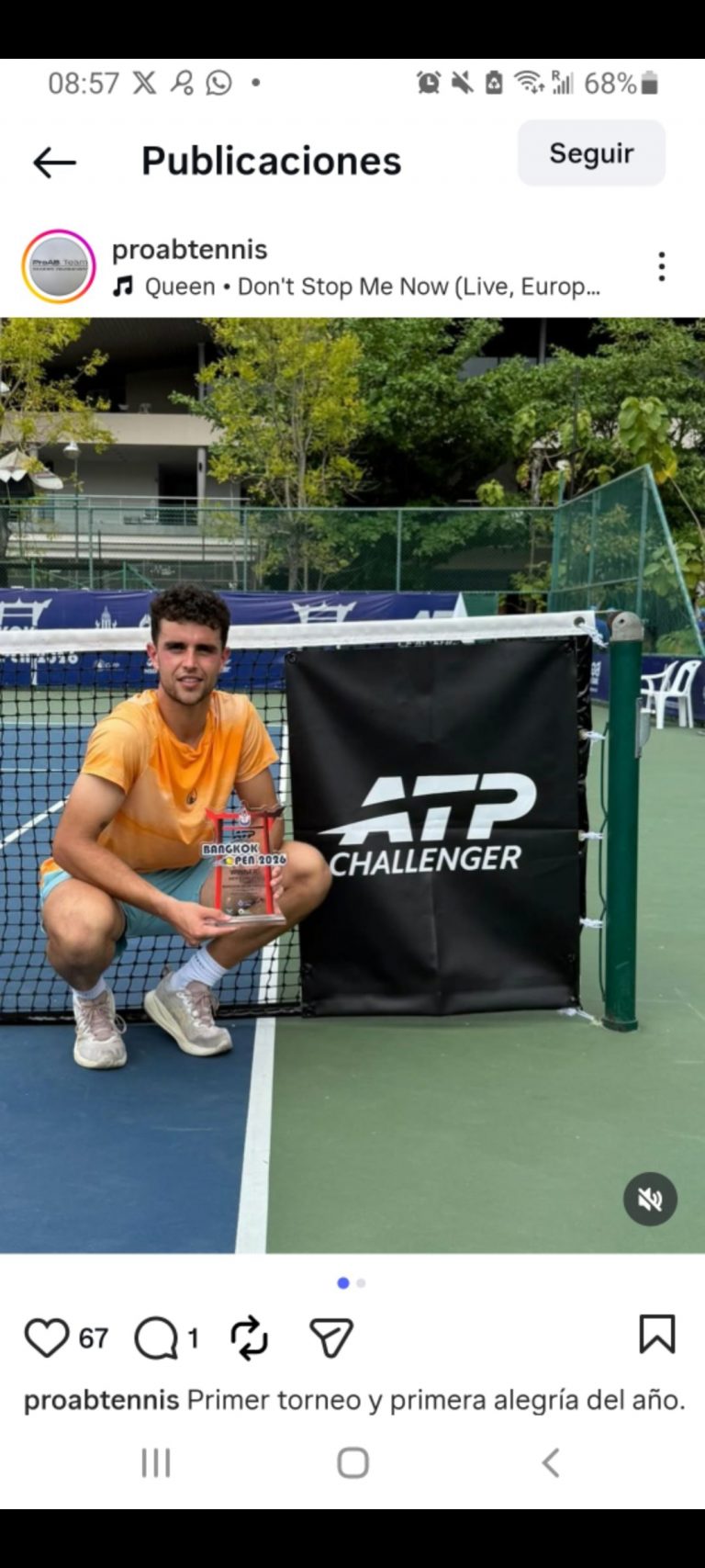 Campeón del ATP Challenger 75 de Nonthaburi II 2026: Pol Martín Tiffon conquista su primer título