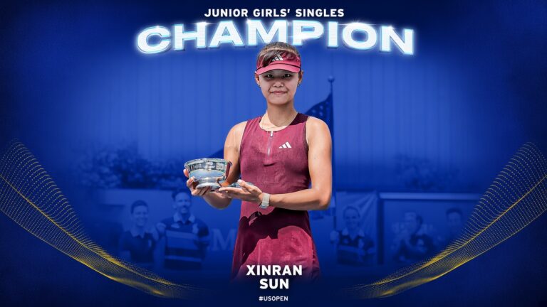 Campeona del US Open Juniors 2026: Xinran Sun y logra su primer Grand Slam júnior a la tercera oportunidad